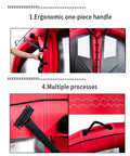 Inflatable Surf Wing 5 Square Meters For Kitesurfing And Foil Windsurfing, ergonomic handle and stitching details, red PVC
