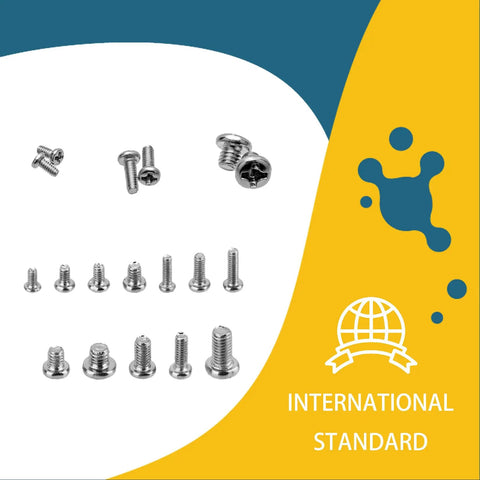 Heavy Duty 1140 Pc Assortment Kit Of Micro Screws For Electronics And Computer Repair Featuring M1.4 Through M3 Round Head Options Crafted From Rust Resistant Carbon Steel image showing various sizes of screws.