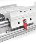 Beefy Heavy Duty Linear Rail Guide With SBR16 Ballscrew 1605 For Machining Upgrade showing HD ruler and aluminum support shaft
