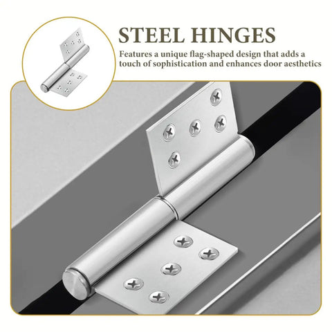 Stainless Steel Detachable Flag Hinges For Wooden Doors 5 Inch 2Point5mm Thick Weld On Built To Last Outdoor Gate Hinges