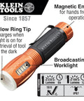 LED Flashlight And Work Light With Magnetic End, Compact, Durable And Waterproof, Hands Free Illumination, 12 Hour Run Time
