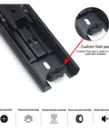 Close-up of Heavy Duty Side Mounted Ball Bearing Drawer Slides Full Extension Telescopic Cabinet Runners with cushion foot pad.