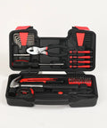 58 Piece Home Repair Tool Kit For Quick Fixes And Everyday Projects, Handy Small Plastic Toolbox Set For Women, Office And College Dorm