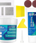 Drywall Repair Kit With Fast Dry Putty Tube And Large Jar For Wall Ceiling And Plaster Crack Filler Spackle Includes 2x2 And 4x4 Patch Mesh Dual Scrapers And Sandpapers For Quick Home Repair