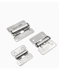 Stainless Steel Pivot Hinge With Torque Friction Damping And Free Stop For Cabinets Closets Shoe Cabinets And Doors No Squeak Smooth Motion Durable Positioning Door Hardware Hfk01-50 shown in various sizes on white background