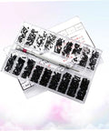 Handy Miniature Screw Set With 18 Different Countersunk Flat Screws For Glasses, Watches And Small DIY Projects Storage Box
