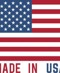 American flag design with stars and stripes featuring 'MADE IN USA' text, symbolizing quality and craftsmanship.