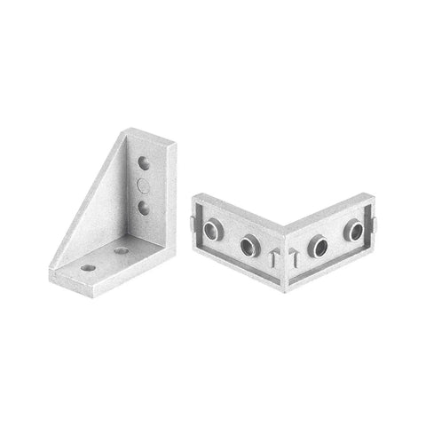 8 Pack Inside Corner Brackets Gussets 38x38x18mm Aluminum Die Cast With Sandblasted Finish Rust Resistant Four Hole Mounting Angle Connectors