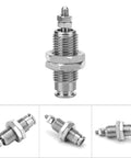 Front view of Six Millimeter Bore Fifteen Millimeter Stroke Single Acting Pneumatic Cylinder for Industrial Automation, compact air actuator.