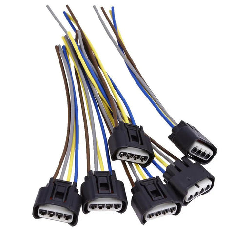 Toyota Lexus Ignition Coil Connector Plug Harness Replacement Four Way Female Pack Of 6 For 90980 11885 Compatible With Dorman