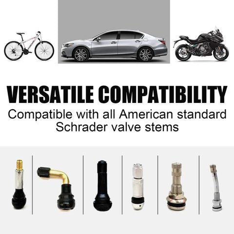 Rugged Valve Stem Caps 5 Pack No Fuss Metal Shell With Plastic Liner Corrosion Resistant And Leak Proof Universal Schrader Fit