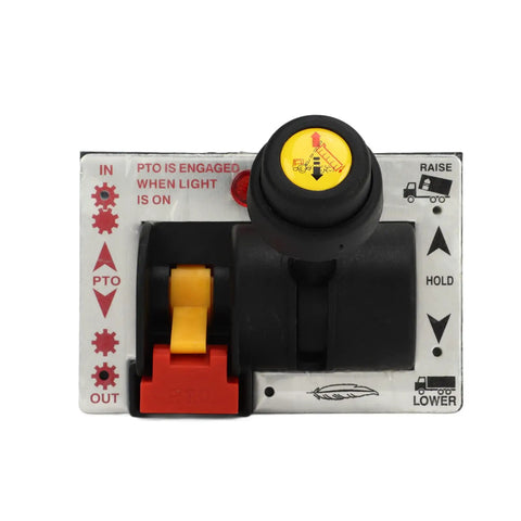 Front view of Dope Proportional Control Valve for Dump Truck Hydraulic System with tipper PTO switch and warning light