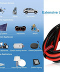 6 AWG Silicone Wire Set 10 Feet Red And 10 Feet Black Ultra Flexible 3200 Strands 0.08mm Tinned Copper Wire For Auto Audio Marine
