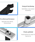 Grease Monkey Approved No Sweat Fuel Pump Removal Tool with extended handle and socket adapter showcasing sturdy design and polishing.