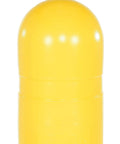 Hecka Sturdy Low Density Polyethylene Bollard Post Cover Slides On With Zero Sweat shields concrete posts, bright yellow color, 52 by 5 inches.