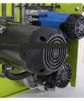 Close-up of high torque motors on Portable Desktop Wood Cutter With Dust Free Design And 45 Degree Bevels for DIY builds.