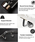 Crystal Clear Acrylic Stair Handrail And Modern Indoor Hallway Railing With Real Sturdy Safety Grip Built Tough For Quick Setup with support bracket and round corner design.