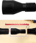 Hose Adapter For Dust Collection System Plug And Play Compatible With DWV9000 Universal Connector Replacement Part For Dust Collector Attachment Easy Install And Secure Fit, black plastic