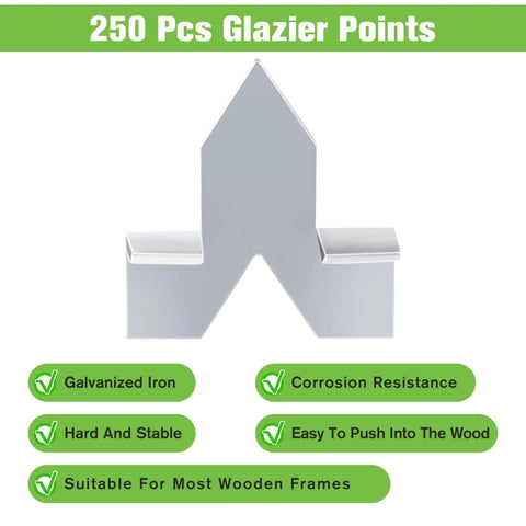 Heavy Duty Zinc Plated Glazier Points For Picture And Glass Framing A Kickass 250 Pack Rust Free Steel Fasteners That Honestly Put Other Brands To Shame