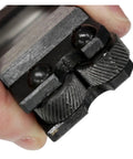 Close-up of dual wheel knurling tool from 7 Piece Dual Wheel Knurling Tool Set With Wheel Linear Pitch Knurl Kit For Lathe Machining.