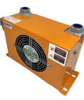 Oil Cooling Heat Exchanger For CNC Hydraulic System 30 LPM Flow Radiator Cooler 12V DC Oil Cooler With 1.1KW Cooling Capacity And 34W Fan