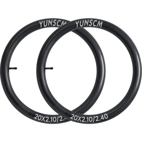 Heavy Duty 20 Inch Bike Inner Tubes 2 Pack 20x2.10 To 2.40 Butyl With Schrader Valve Compatible With Kids BMX City Mountain Bikes Replacements