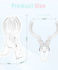 Clear 12 Pack Large Balloon Arch Clips Set For Backdrops And Crafts Transparent three and a half inch heavy duty spring clamps