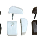 Top Notch Interior Drawer Bumpers To Keep Cabinet Doors Slam Free Strong Plastic Anti Scratch Pads With Included Mounting Hardware 10 Piece White Set For Drawers Shelves And Storage Cubbies Quick Install - Assorted colors and screws displayed.