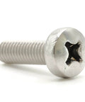 Close-up of Toyota Rear License Plate Screw M6 1.0 By 20mm Stainless Steel Pack Of 4 For RAV4, Camry, Corolla, 4Runner, Highlander