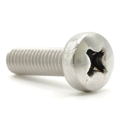 Close-up of Toyota Rear License Plate Screw M6 1.0 By 20mm Stainless Steel Pack Of 4 For RAV4, Camry, Corolla, 4Runner, Highlander