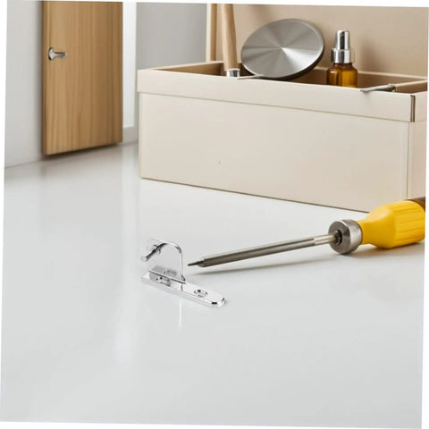 2 Pack Heavy Duty Adjustable Refrigerator Door Hinges For Commercial Kitchens Quiet Close To Reduce Door Slams Premium Durable Swing Hinge Set For Ovens And Coolers, silver hinge on white surface