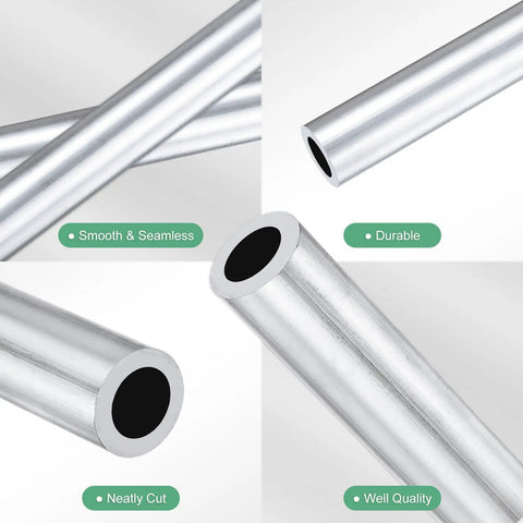 Pro Grade Versatile 300mm 6063 Aluminum Round Tube Seamless Pipe 11mm ID 17mm OD for Construction Machining DIY Projects