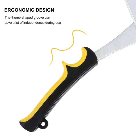 Close-up of ergonomic handle design on Handheld Hole Punch Pliers Stainless Steel Belt Puncher Tool for Leather Crafting and Metal Sheet Punching