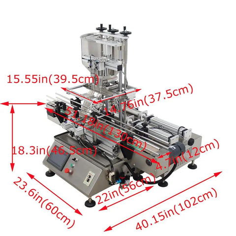 Heavy Duty Automatic Paste Filling Machine With Integrated Conveyor Belt And Dual Piston Nozzles 50L Hopper with measurement details.