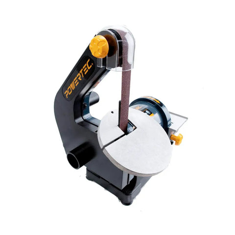 Dual Function Belt And Disc Sander For Woodworking With 1 Inch By 30 Inch Belt 5 Inch Disc Two Tilt Tables 0 To 45 Degrees