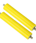 Polyurethane Coated Conveyor Roller, 2 Inch Diameter By 10 Inch Length, 2 Pack, Stainless Steel Core, Gravity Transmission Replacement Part