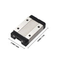 MGN12H 400mm Linear Rail Guide Kit Two Pack For 3D Printers And CNC Machines Premium 8mm Slide With Heavy Duty Bearings shown