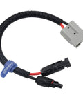 Heavy Duty MC-4 To 50A/600V Anderson Solar Panel Connector Cable With 10 AWG Tinned Copper Wire, 1.34ft, coiled view