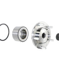 Front Wheel Hub Repair Kit With Bearing, Studs, Snap Ring And Axle Nut, Forged Flange For Precise Fit, Complete Non Integral Wheel Hub Solution