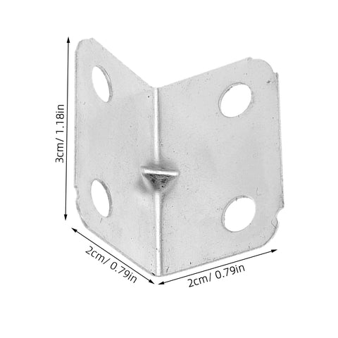 Single L shape bracket from Heavy Duty Steel Angle Brackets Set Of 100 L Shape Right Angle Corner Braces For Wood Furniture Frames