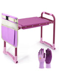 Upgraded Garden Kneeler And Seat With Rugged Steel Frame Sturdy Kneeler Bench With Tool Pouch EVA Foam Knee Pad and gloves