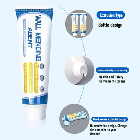 Ultimate Drywall Patch Repair Kit With Scraper And Nozzle Extender For Holes Cracks Dents And Small Wall Damage packaging