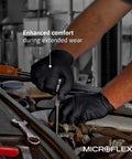 Powerful Black Nitrile Disposable Gloves, Completely Latex And Powder Free, Textured Palms For A Rock Solid Grip, Food Safe And Clinical Grade, Built Tough For Auto, Tattoo, Salon And Emergency Work, Pack Of One Hundred Small, used in auto repair.