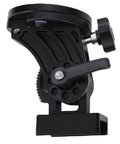 Close-up view of a Latitude Adjustable Telescope Base Mount Made From Aluminum Alloy For Precise Angle Control with black finish and tilt knob.