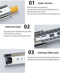 Beefy 250Lb Heavy Duty Drawer Slides With Full Extension Side Mount Ball Bearing Rails And Lock 28 Inch Runners guide rail lock
