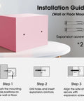 Installation guide for Compact Kid Safe For Money With Digital Lock And Code Mini Safe Box For Cash And Personal Items At Home Pink
