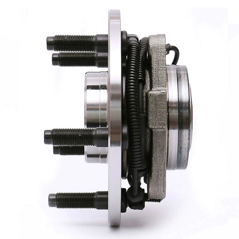 Side view of Front Wheel Bearing Hub Assembly For 2006-2008 Dodge Ram 1500 4 Wheel ABS 5 Lug Crew Cab And Standard Cab Front Left And Right Pair