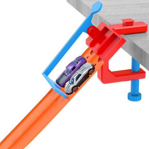 Two Lane Starting Gate For Toy Car Tracks Lets You Launch Two Cars At Once Quick Plug And Play Install In Seconds No Tools Required