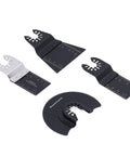 20 Piece Oscillating Saw Blade Kit With Arrow Storage Case showing high carbon steel and bi-metal blades for various cuts