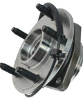Close-up of front wheel bearing and hub assembly for 2007 2017 Jeep Wrangler and 2018 Wrangler JK drop in replacement